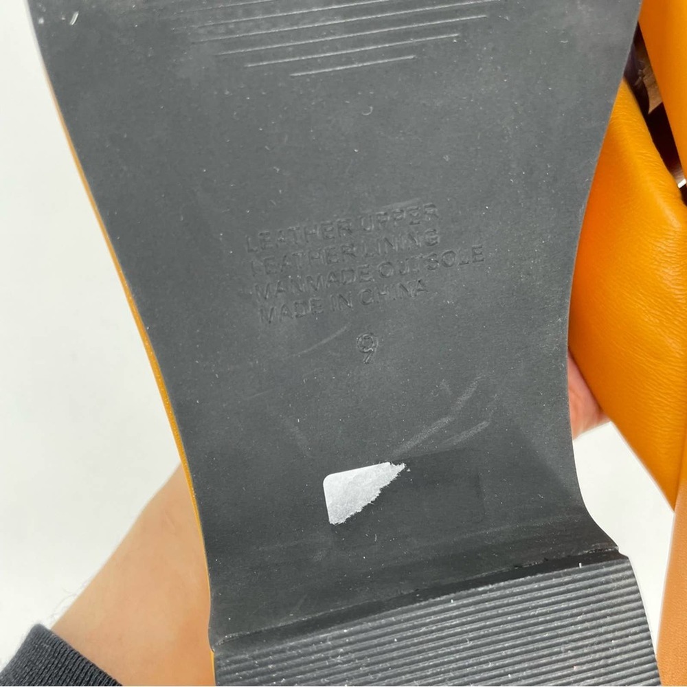 Intentionally Blank Romi Sandal Slip On Knotted Twist Strap Comfort Orange 9 - Picture 7 of 7